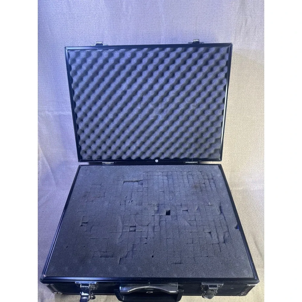Heavy Duty Wood Frame Aluminum Flight Case Hard Storage Box Pick N Pluck Foam